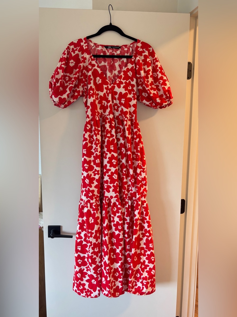 ZARA Printed Poplin Dress Size small